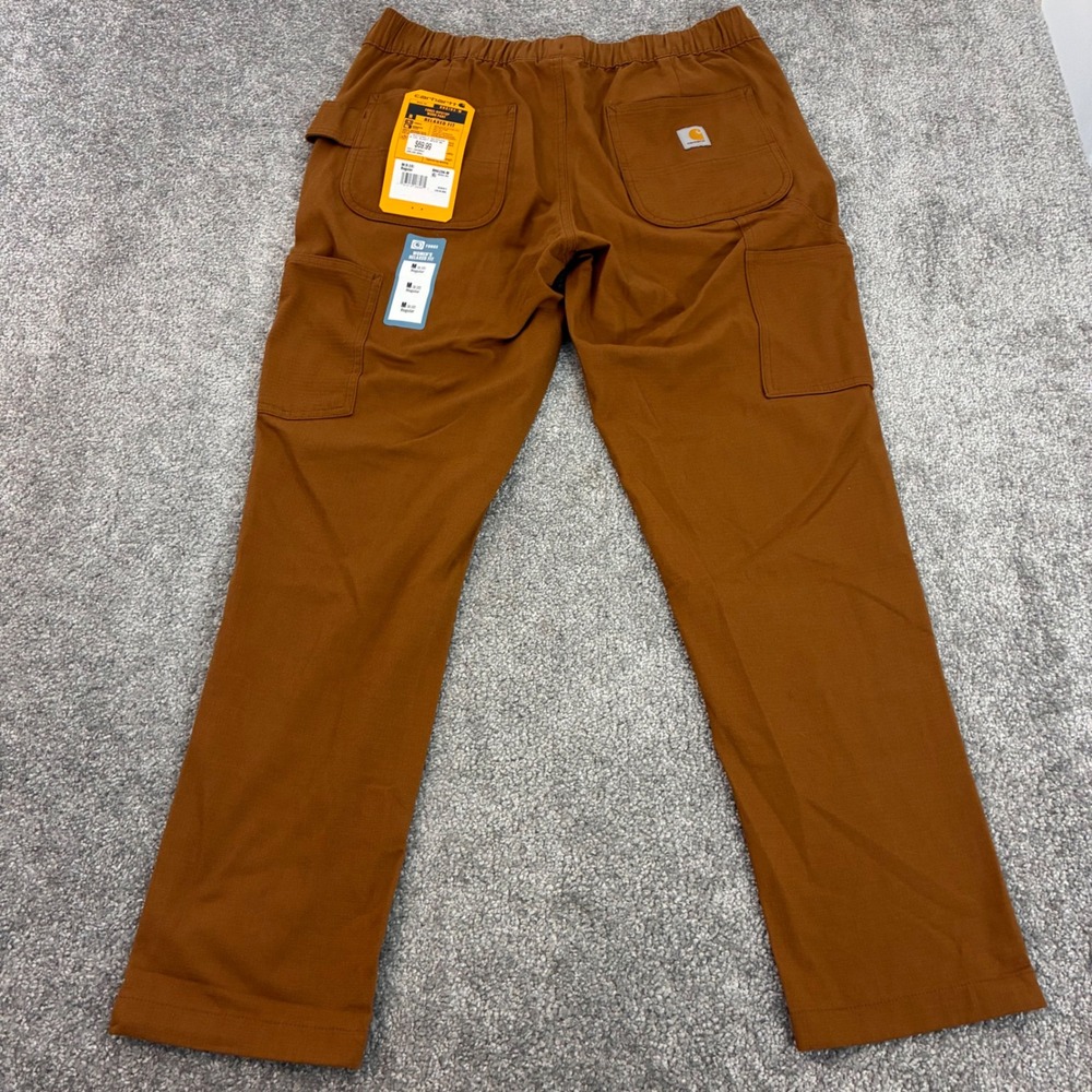 Carhartt Ripstop Work Pants Womens Medium Force Brown Relaxed Fit Active Work